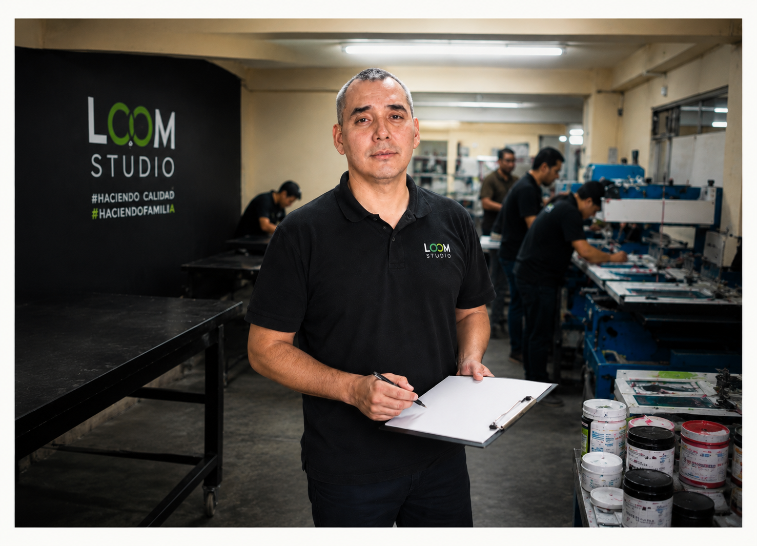 Junior Contreras, responsable de producción textil de Loom Studio